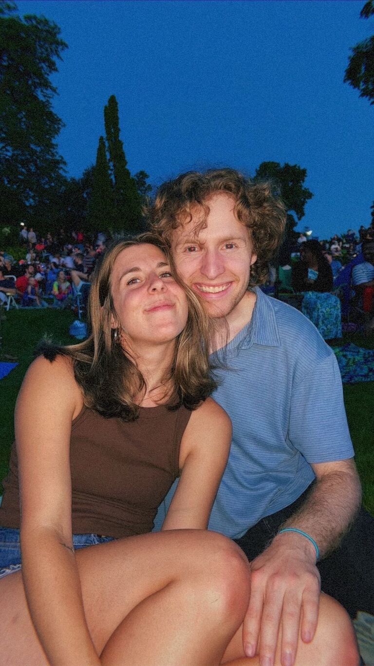 We celebrated 4th of July by watching fireworks with our friends.