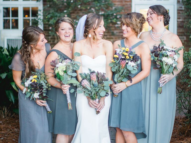 wedding dresses and bridesmaid dresses