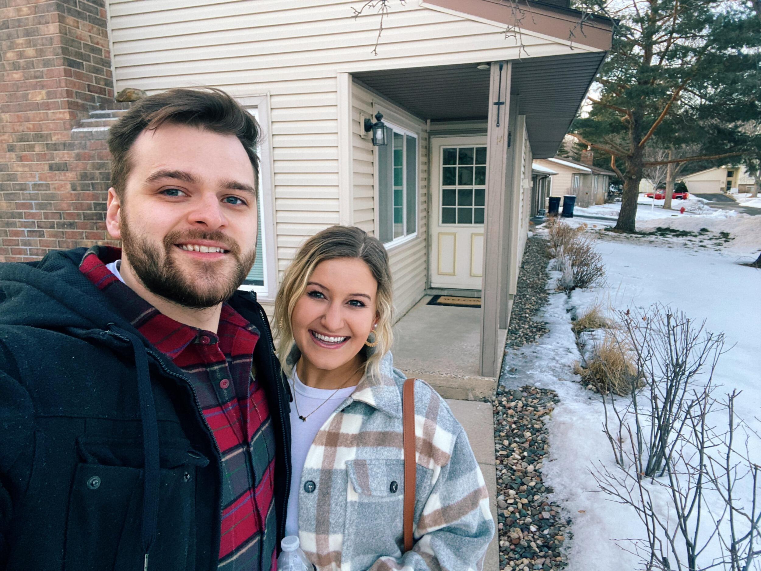We moved in together in a townhome in Eagan, MN where we stayed for the next 2 and 1/2 years!