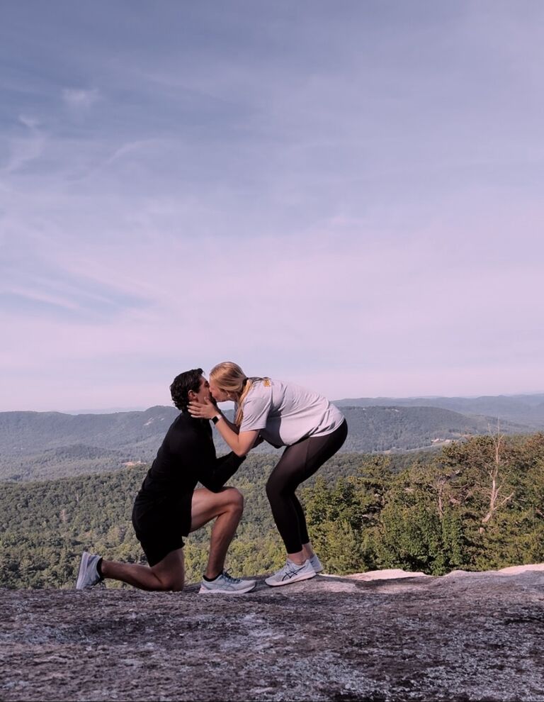 Will and Morgan get engaged at Stone Mountain National Park!