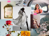 wedding vision board collage