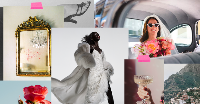 wedding vision board collage