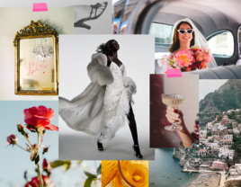 wedding vision board collage