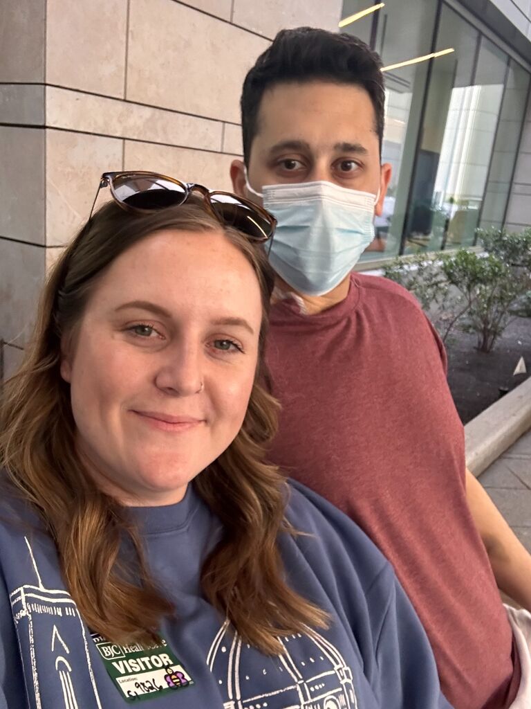 The first day Brian was allowed outside of the hospital in over a week.