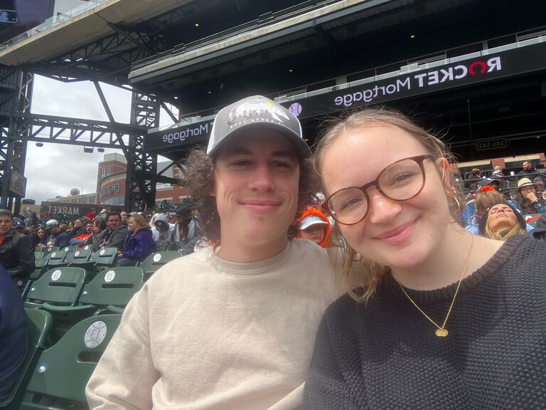 Detroit Tigers game for Caleb's 20th birthday