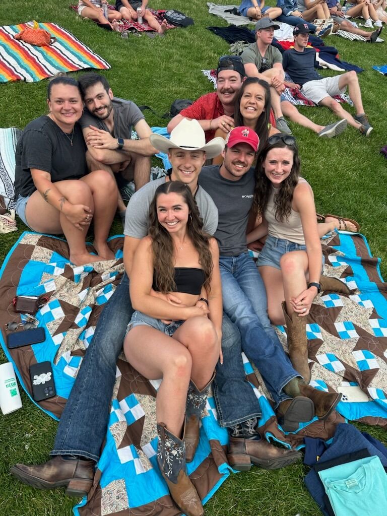 Our first date capped off with a concert with close friends