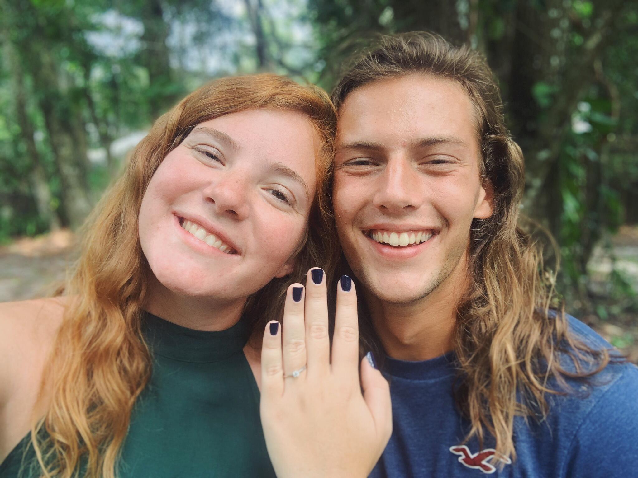 One of our polished, homemade engagement photos!