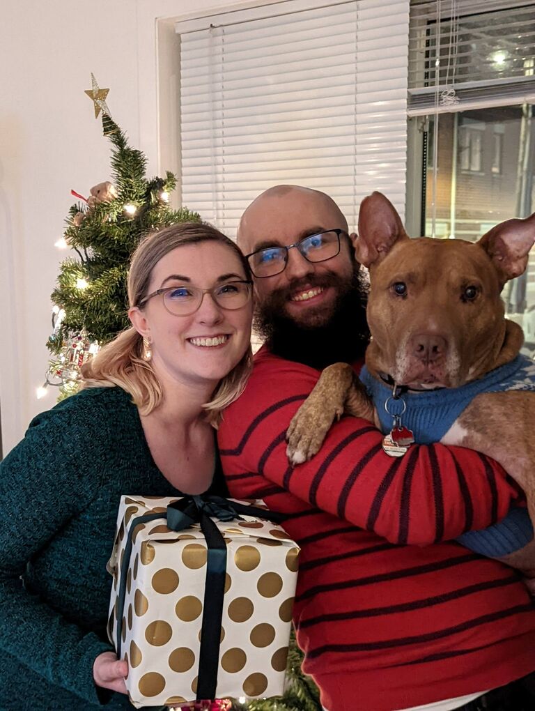 Celebrating the holidays is always Allie's favorite time of year. The couple has really enjoyed creating their own traditions (experimental advent calendars) and following the traditional (coffee cake)!