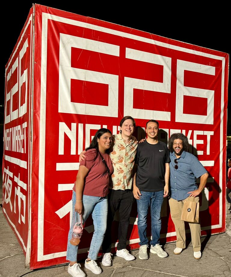 Night Market with my coworkers from Cypress