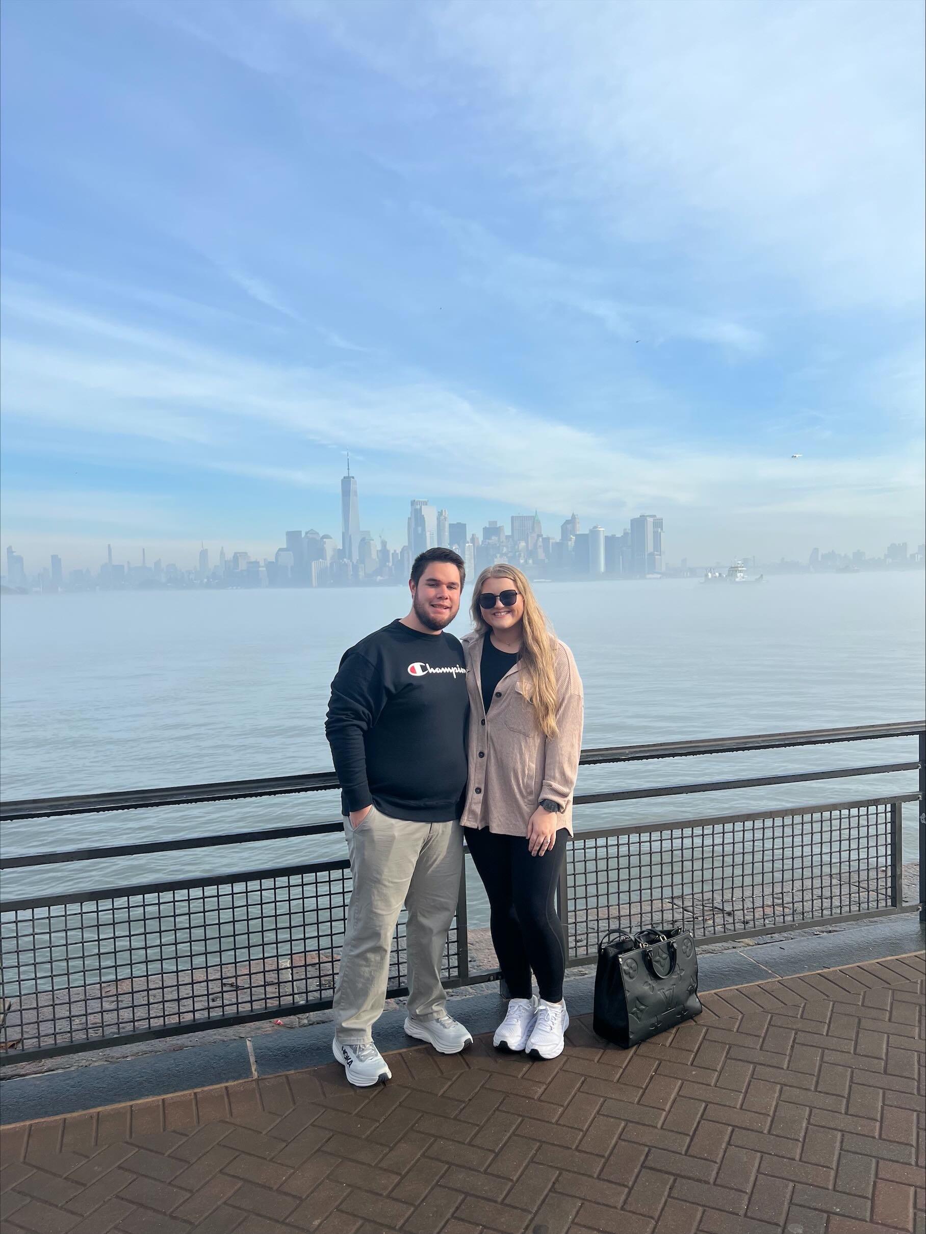 Ringing in the new year in New York!