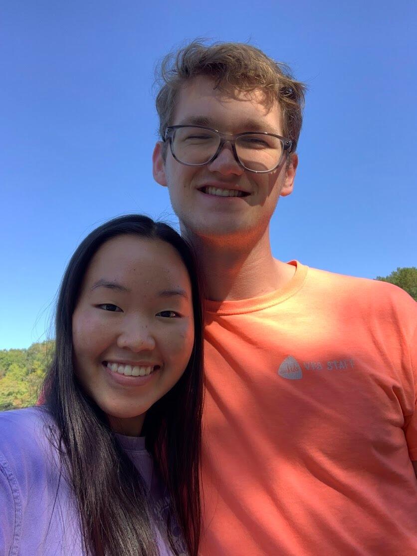 First photo together (at the lake nearby Joanna's house)! Jack was surprised that Maryland could have nice parks.
