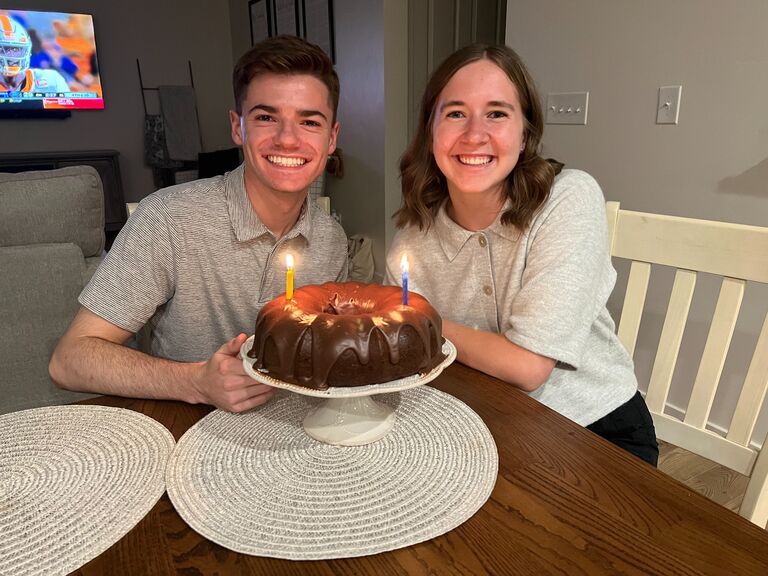 Adam's birthday is September 14th and Sage's is the 20th so we celebrated in between!