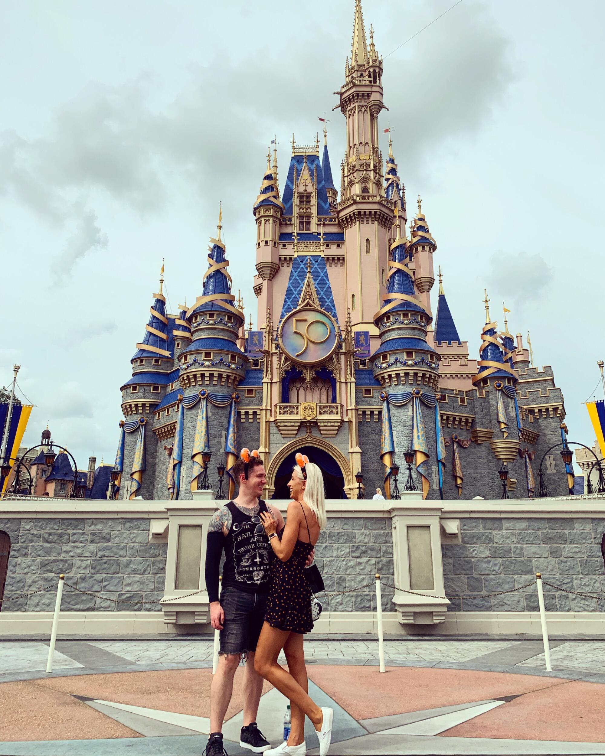 Our first of many Disney weekends! Who knew one year from today we'd be getting engaged in this same spot... 💍 