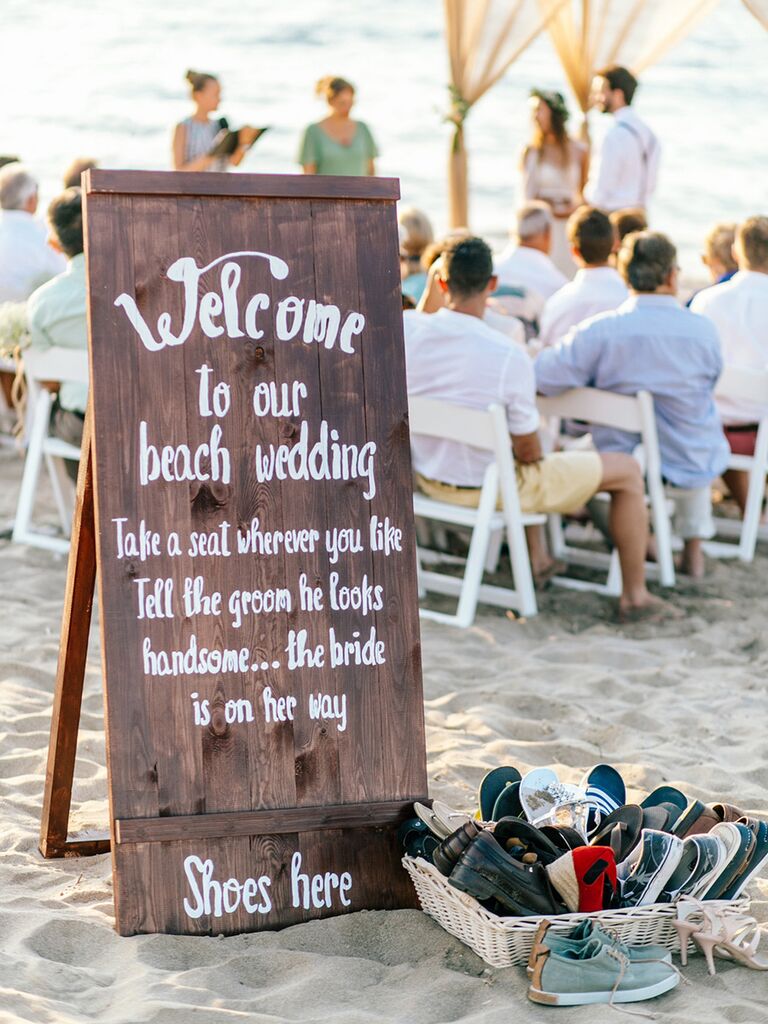 beach wedding props