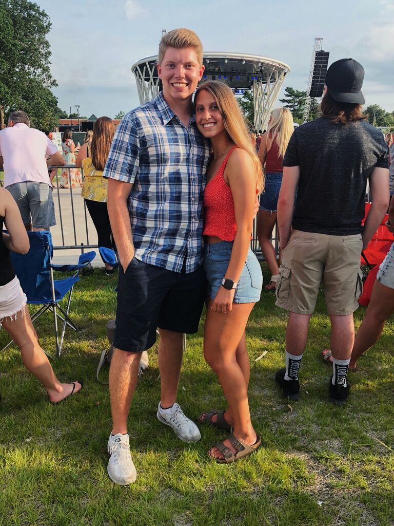 Caleb had an internship the summer after his freshman year and lived at home. We went to several country concerts, hung out with friends, and soaked up the sun before becoming long distance again. 