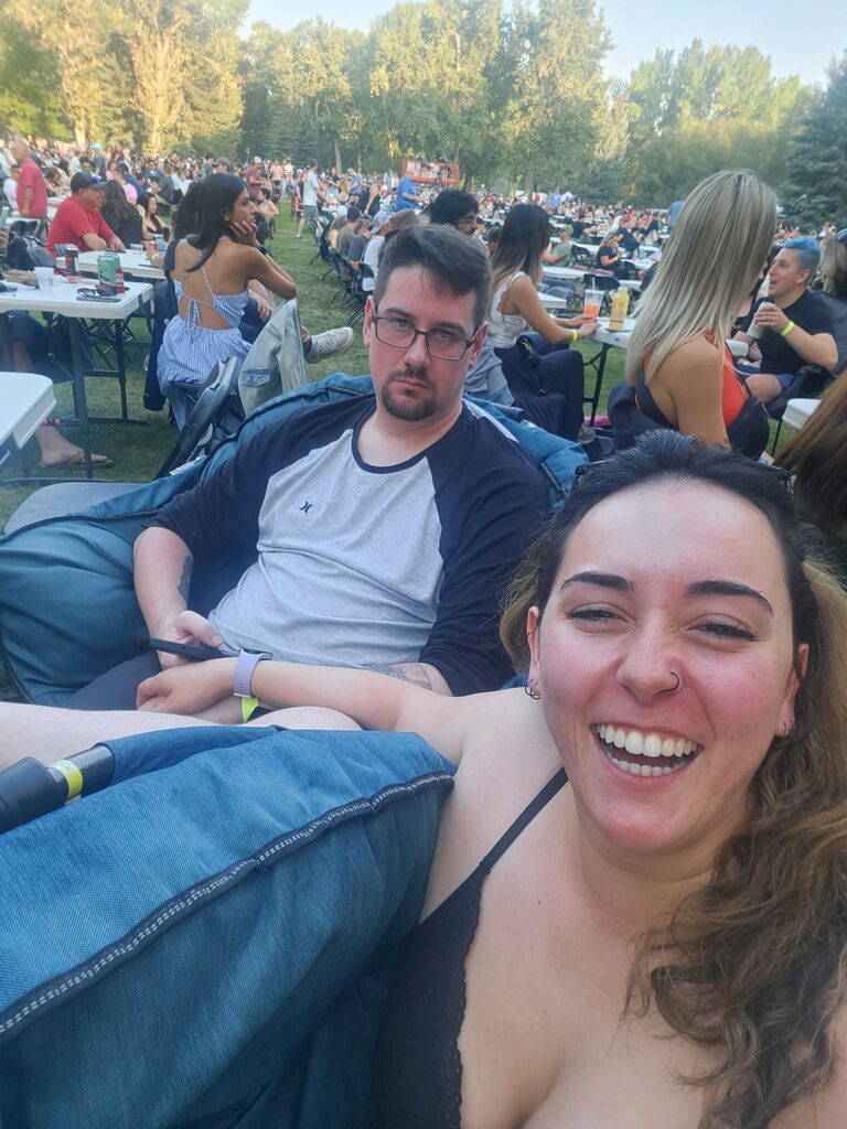 Melyssa and Tyler went to see one of their favorite comedians - Andrew Shultz.

Tyler was very happy about the late start and the loud music