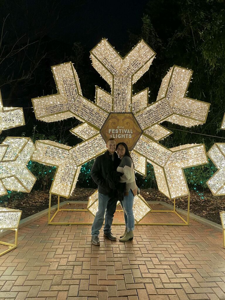 First Festival of Lights at the Cincinnati Zoo together!