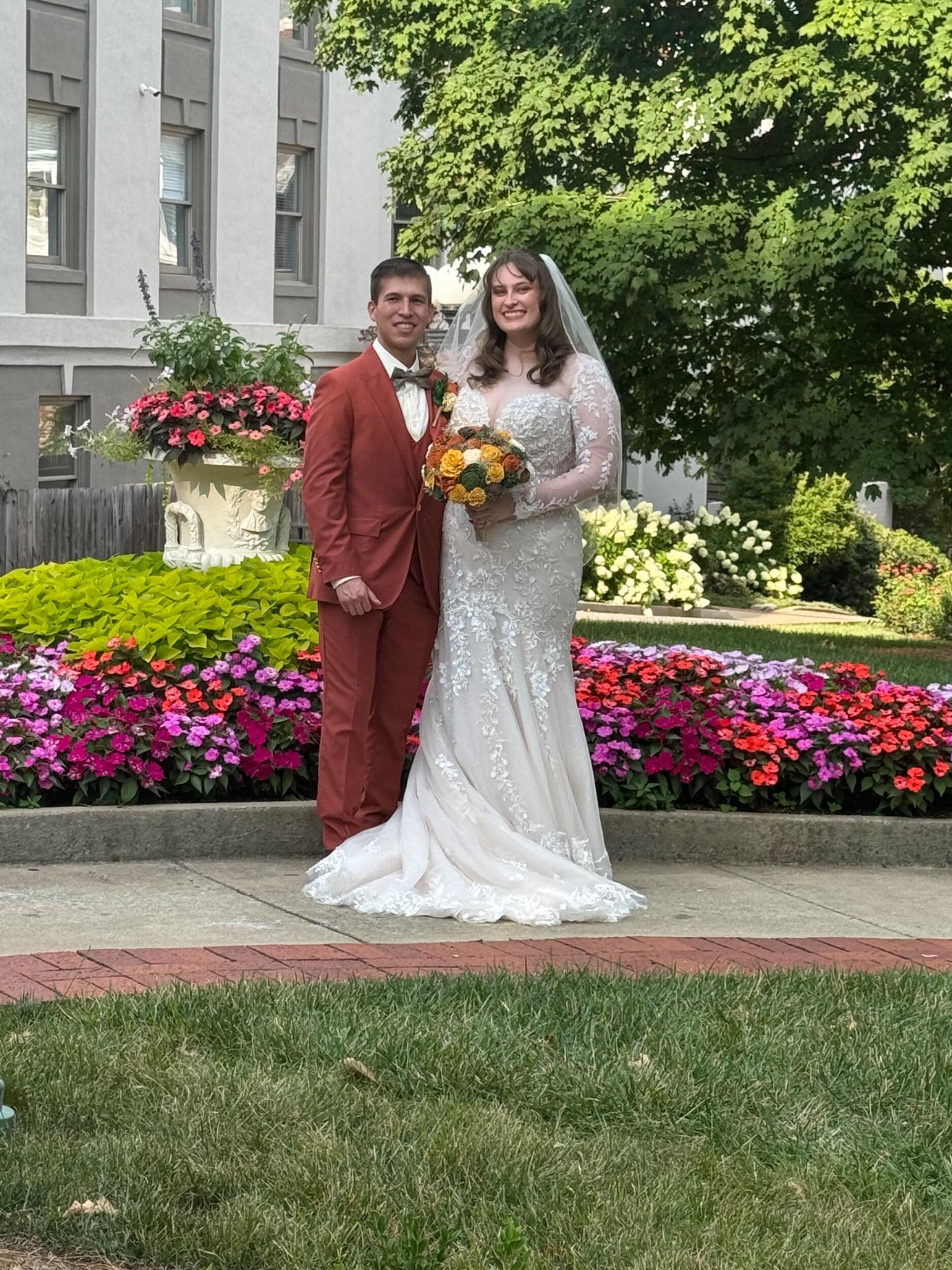 Katrina and Cecilio were legally married in an elopement ceremony on June 13, 2024 at the beautiful Bellmont Mansion in Nashville, TN. Surrounded by only their parents, the two vowed to love each other for the rest of their lives. 