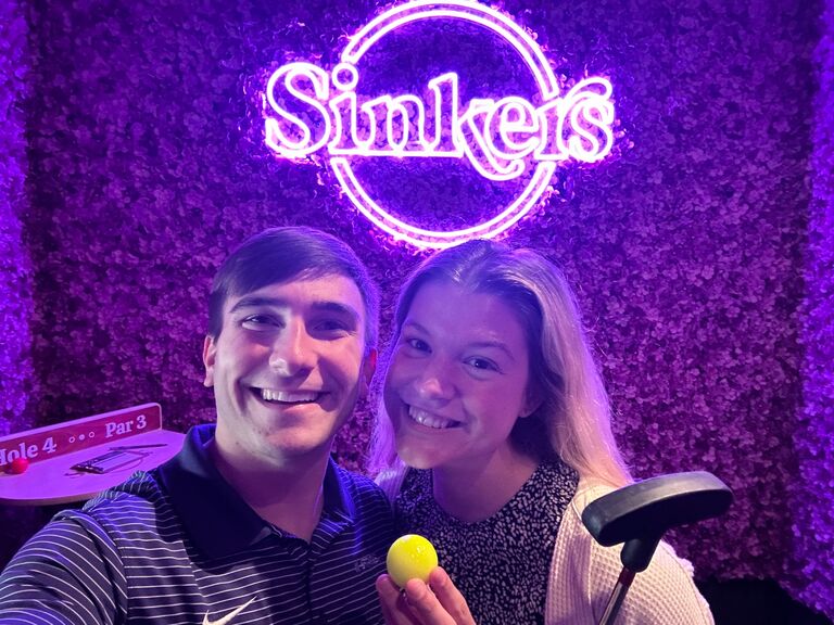 Celebrating 1 year dating with Mini Golf!