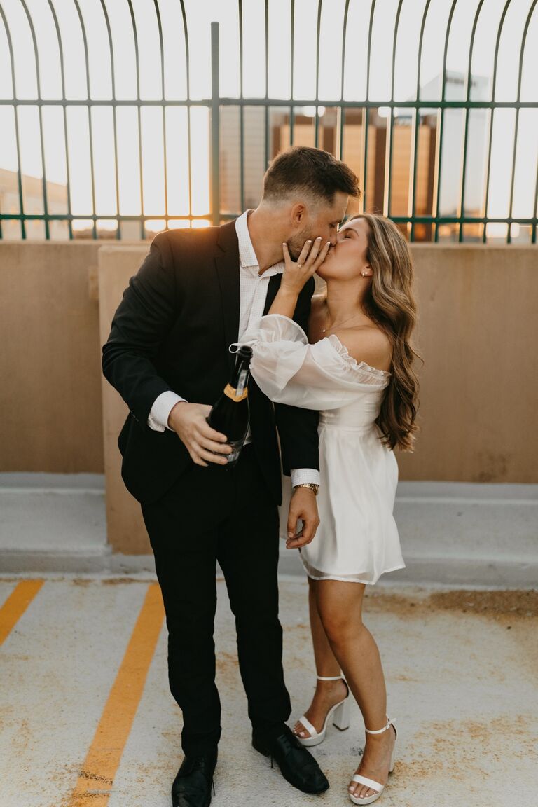 Summer Engagement photos in Downtown GR