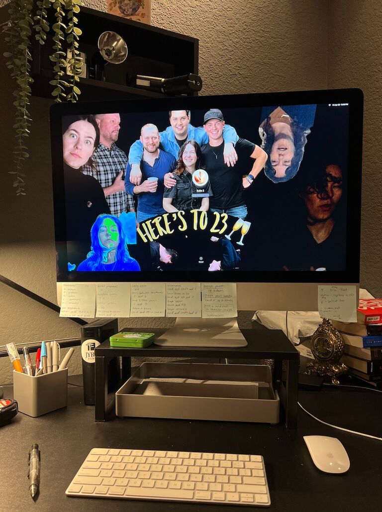 My birthday! Gabe likes to create desktop screensavers for people... he still makes them for me for different special occasions. I always loved that he did this and thought it was such a sweet thing to do.