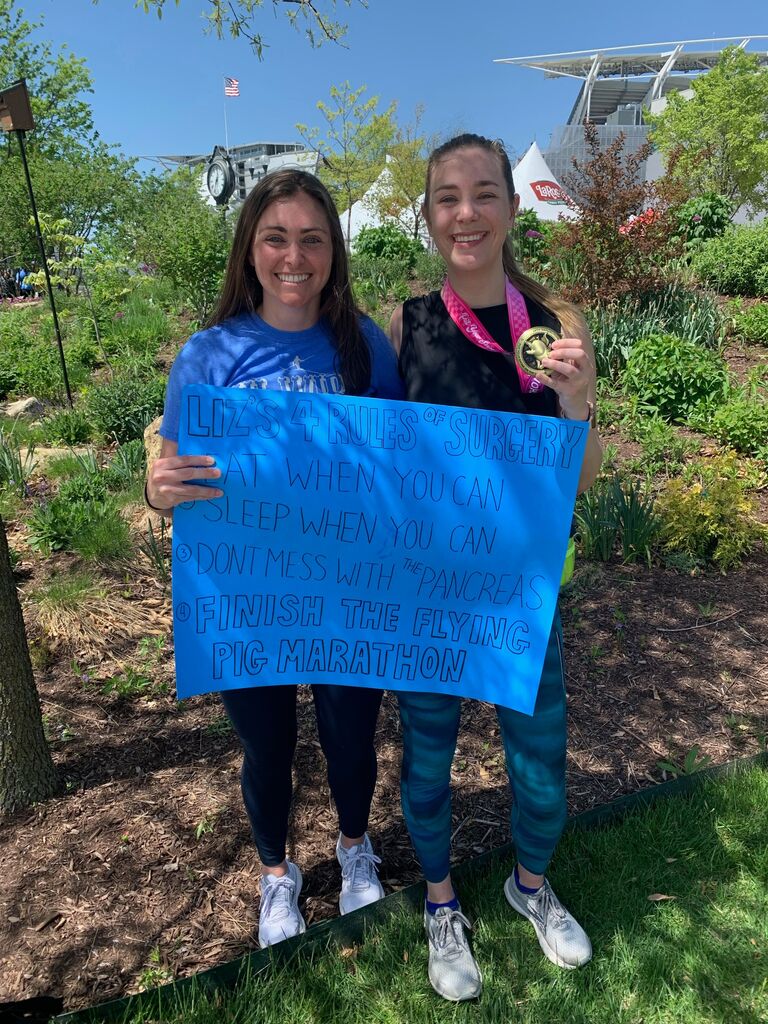 Liz's first marathon!