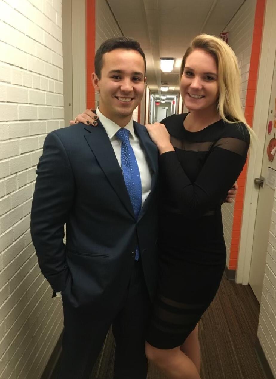 Flight Center Christmas Party--
One of our first dates