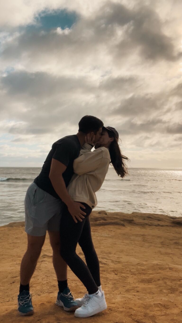 Philip and Abby said 'I love you' at Sunset Cliffs, San Diego, CA.