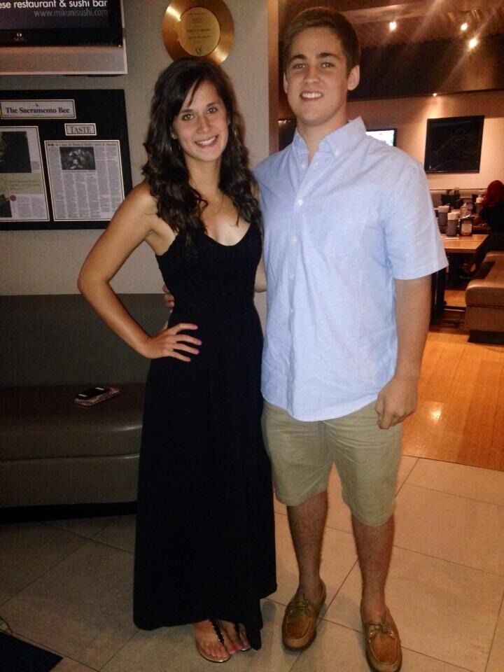 The first of many "see you soon" dinners! Fun Fact: We did long distance for 3.5 years from Texas to California!