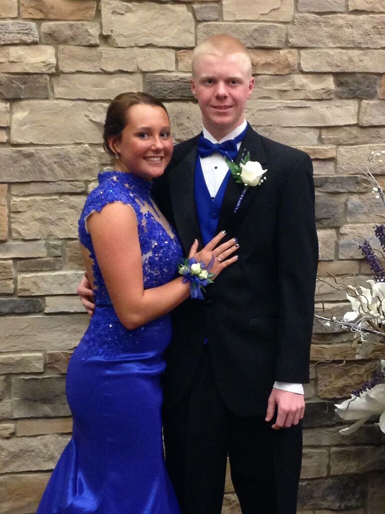 Brooke's junior prom and our last picture together as "just friends". Eric asked Brooke to be his girlfriend the next day :)