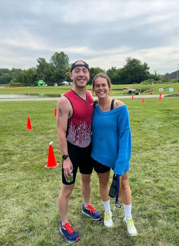Our first of many triathlons together! Claryce won first place in her age group. Daniel won the award for most miles raced, (he accidentally took a wrong turn and biked 12 extra miles). 