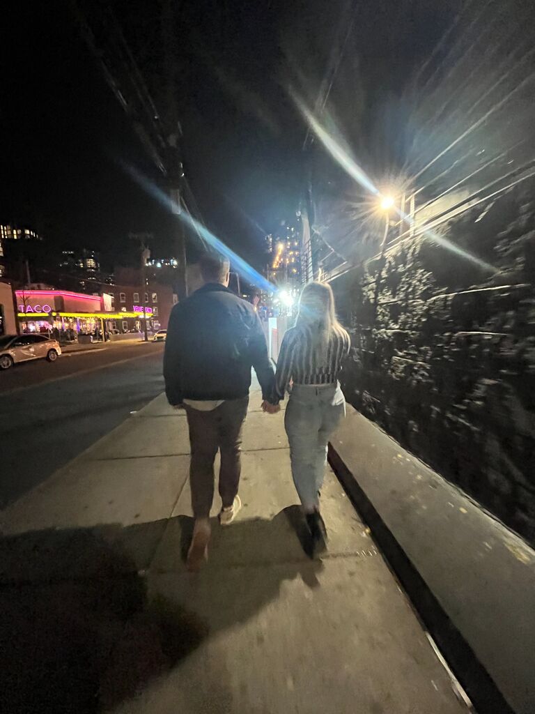 After exclusively communicating via texts and Instagram DMs for three months, Chelsey is finally back in Nashville. Her and Steve go out for her cousin's birthday, are reminded of how much they like each other, and have their first kiss at one of Nashville's grimiest dive bars, Red Door. Thus begins the courting process.
