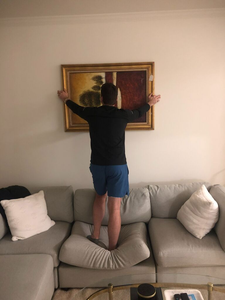 We moved into our first place! It is a cute little apartment that we've quickly made our own. In true Marie fashion almost everything inside was thrifted or handed down. 
Quick thanks to Mr. and Mrs. Vang for helping us save up!