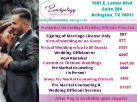 Candyology Coaching Services - Wedding Officiant - Arlington, TX - Hero Gallery 2
