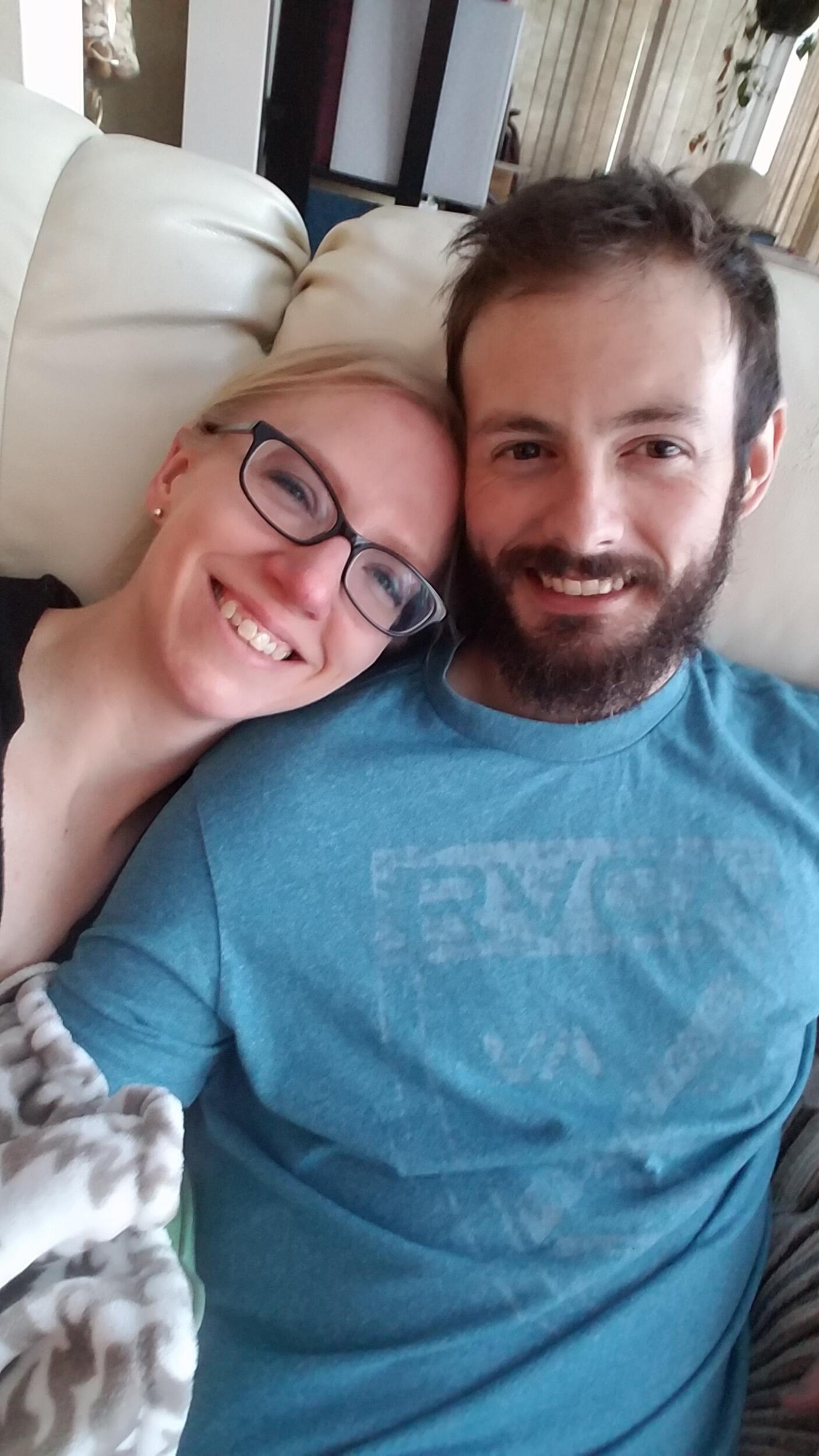 Celebrating the holidays together for the first time.