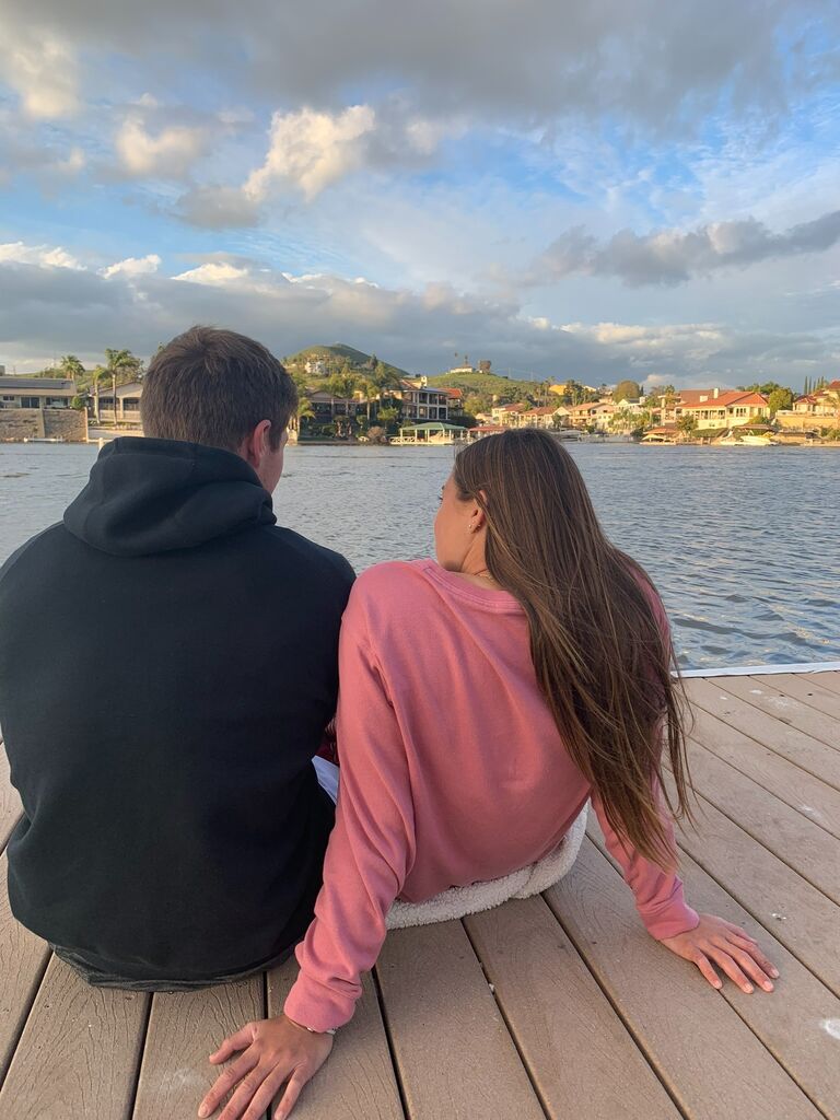 On this same trip, Ethan brought Tommi out to the dock where he asked her to be his Girly friend. 