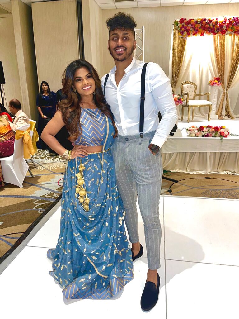 Their first wedding together, creating so many fun memories. With Neeli working nights and their relationship being long-distance, they cherished every call, every visit, and every moment they got to spend together—whether it was Thanksgiving, Christmas, or special occasions with family and friends.