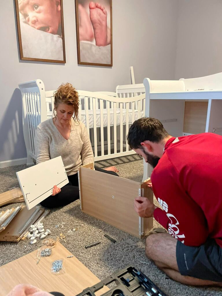 Moved into our first home together and finally setting up Bella's nursery!