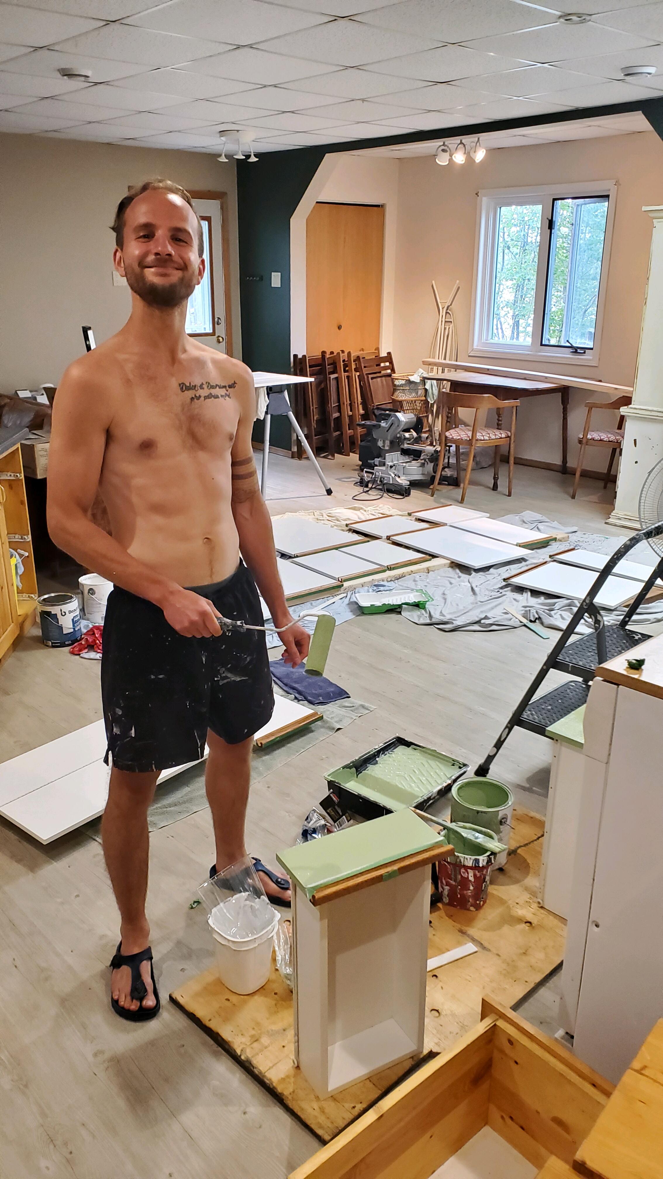 Last year we worked hard to make a little home together (special thanks to Randy for helping so much!)