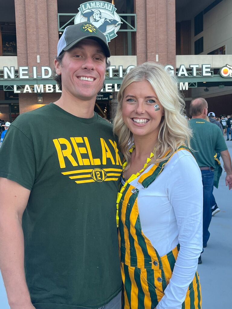 Continuing work on converting Bobby to becoming a Packers fan