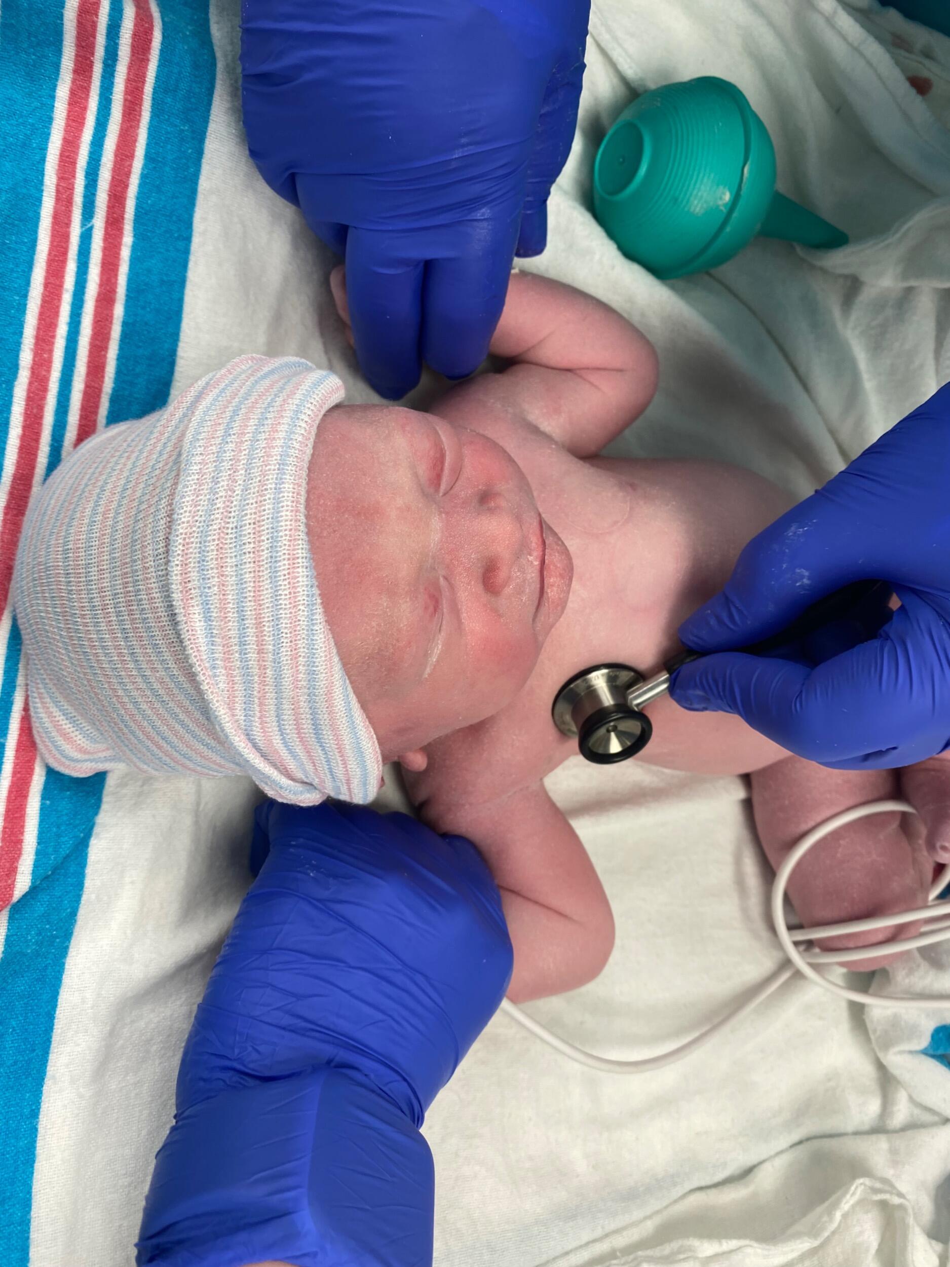 Ezrah being born