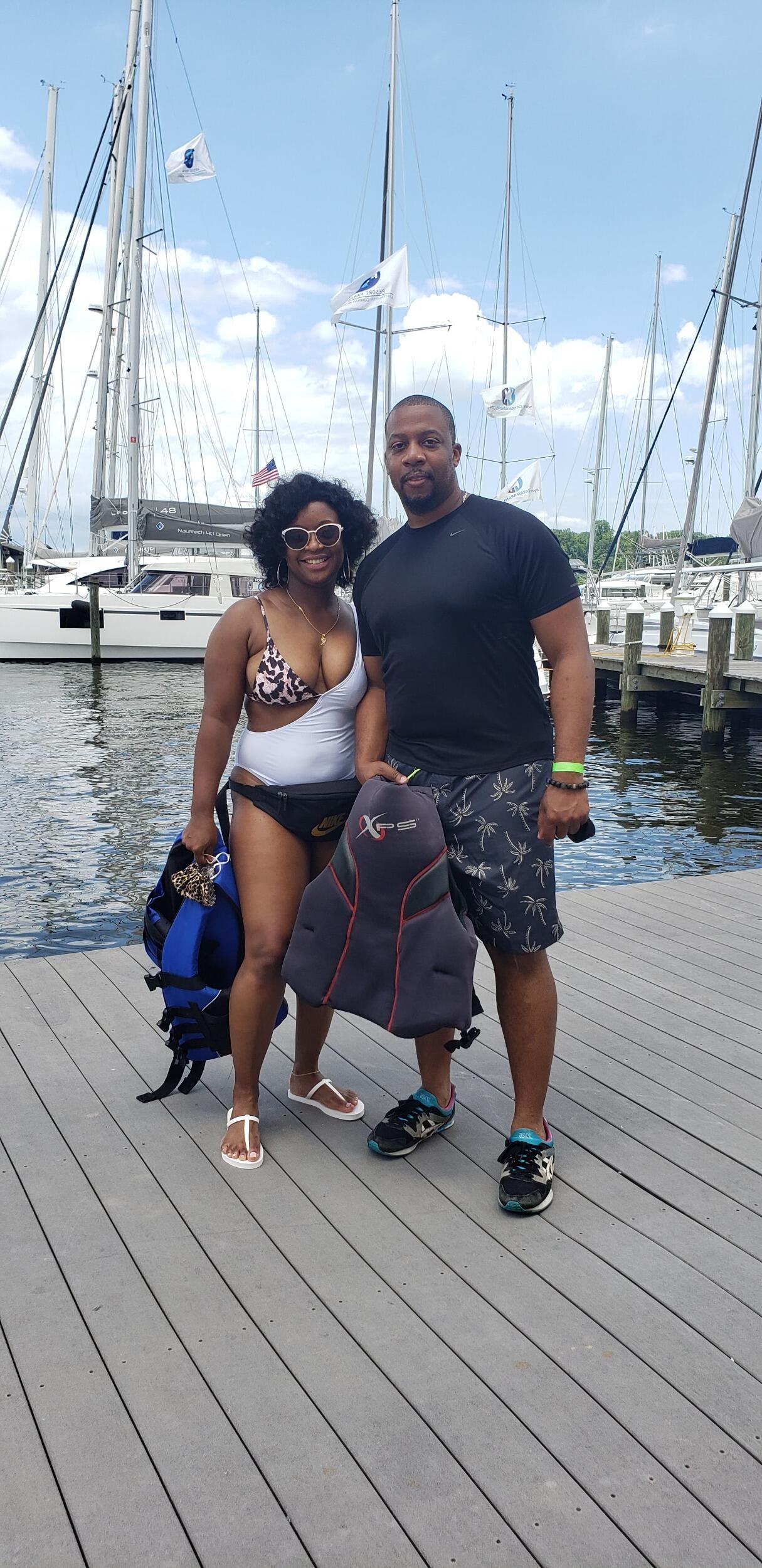 Exhibit A: The adventurous side of our relationship. Jet Skiing in the middle of a pandemic.