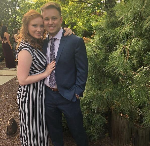 Drew graduated from Muhlenberg. The two of them decided to keep the relationship going long-distance. They took turns driving back and forth from New York and Muhlenberg to visit each other. 