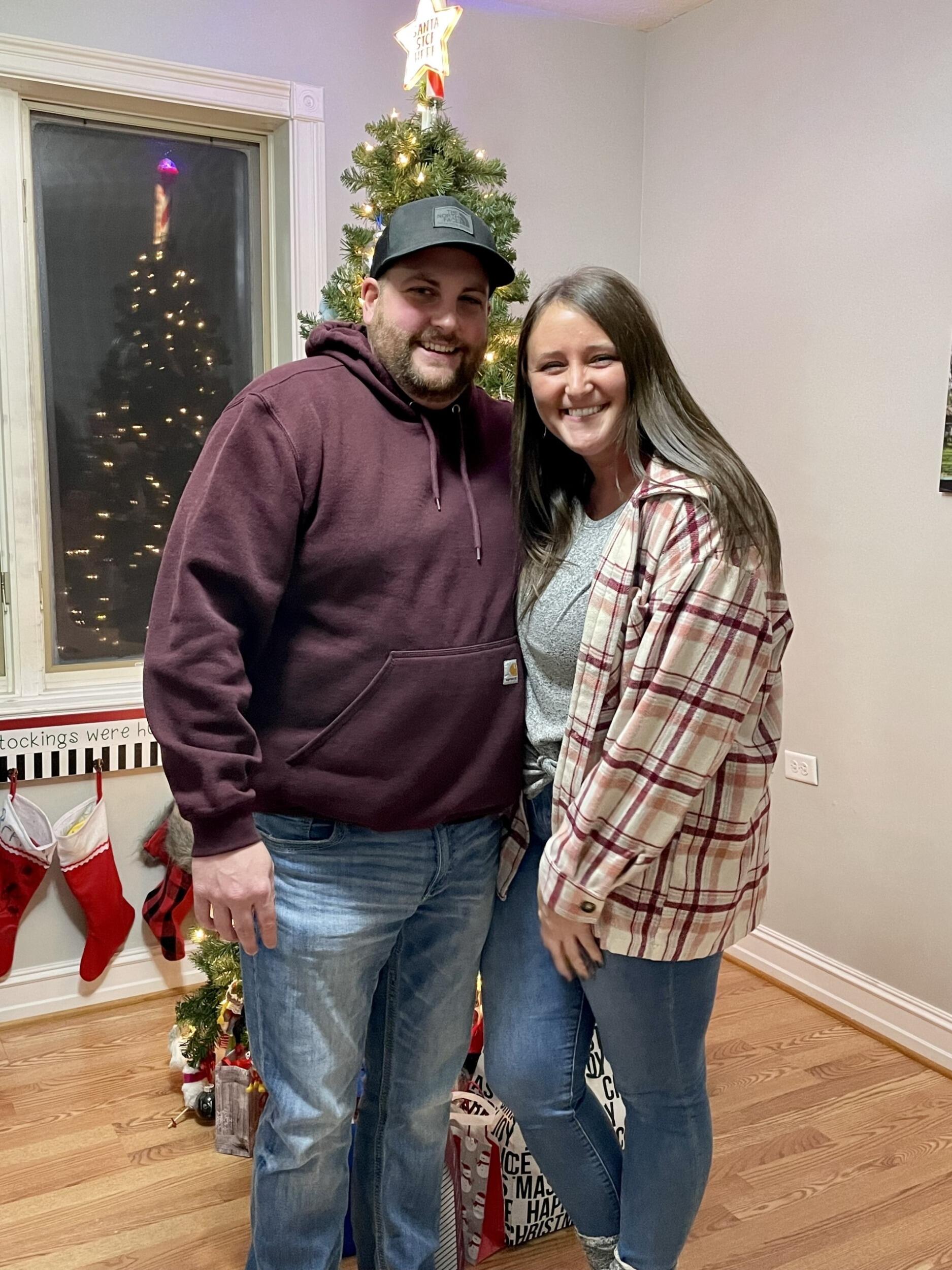 Our first Christmas together - With Andrew's family!