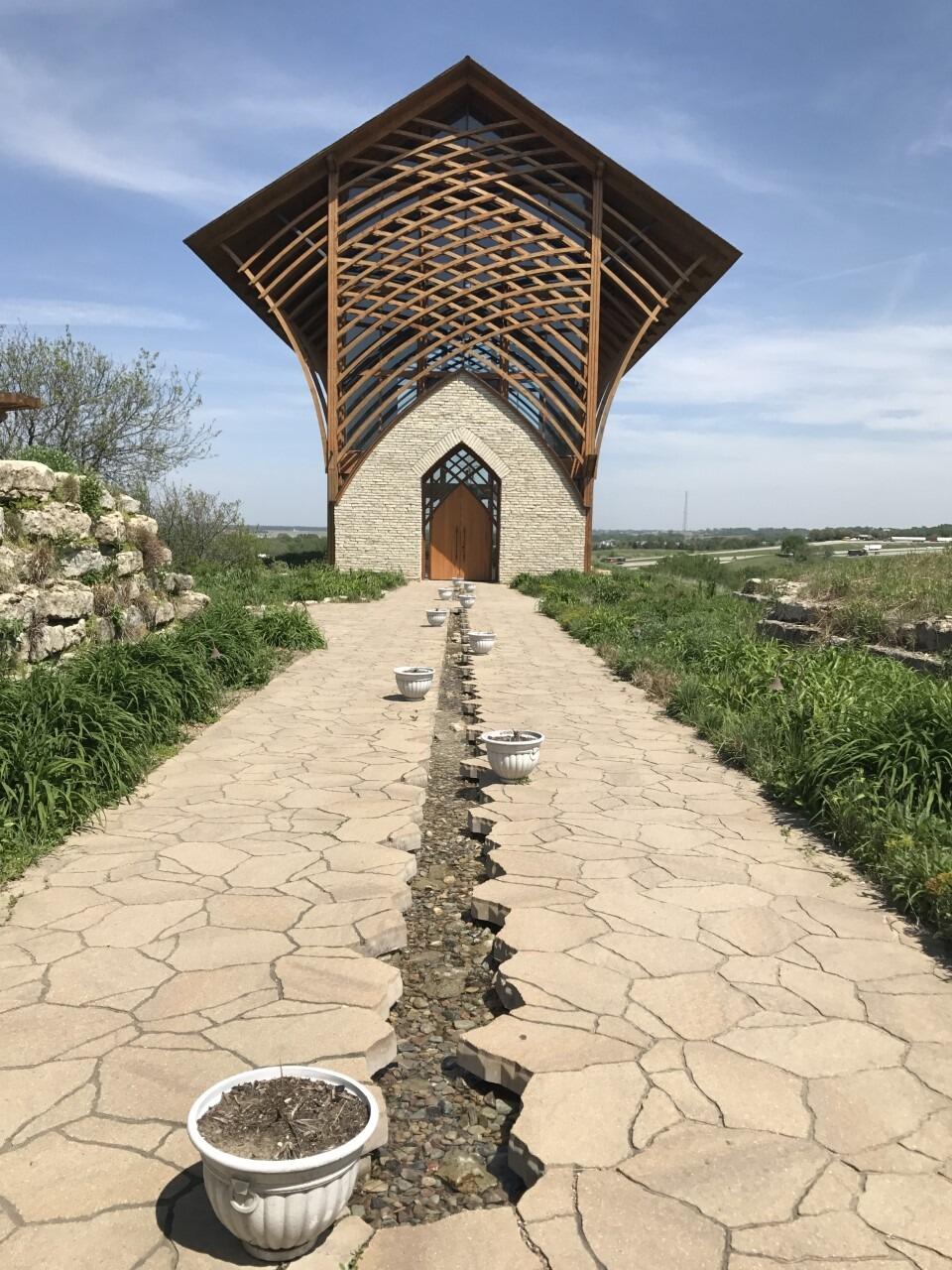 Multiple meetings in Omaha to shorten that long distance relationship. This is the Holy Family Shrine near Omaha, Nebraska; we recommend stopping by if you're in the area. 