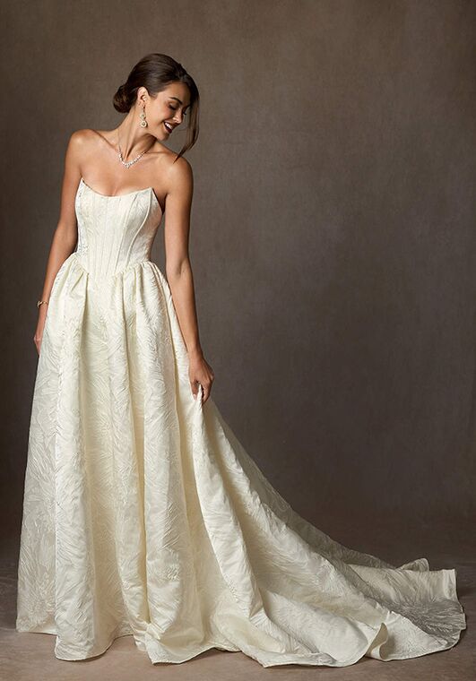 Azazie Azazie Demetria in Antique White Wedding Dress | The Knot