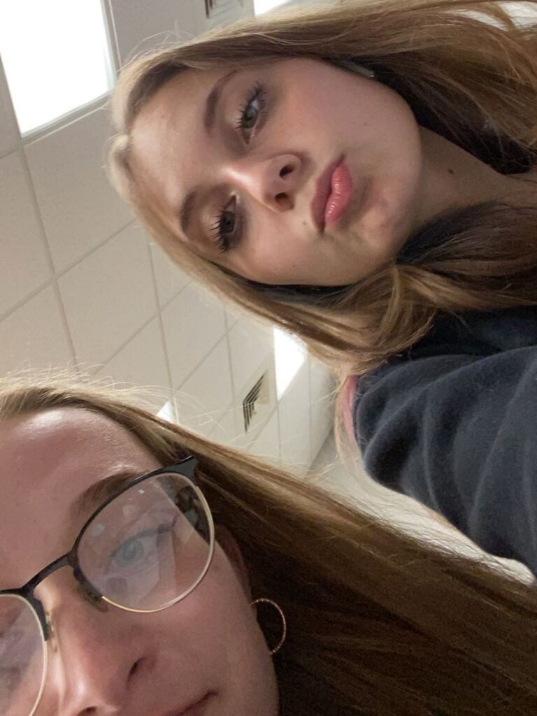 This picture was taken when I started to become friends with jasmine. She was the only person I would hang out with because she told me if didn't she would hit me with her car.