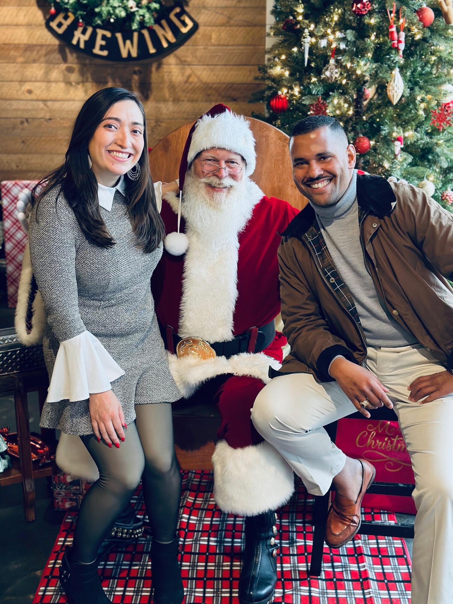 Our first time meeting Santa
