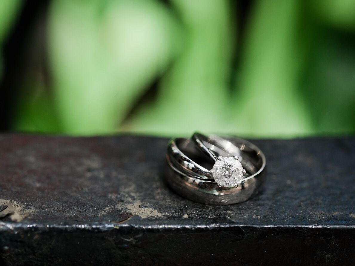 Platinum wedding and engagement rings