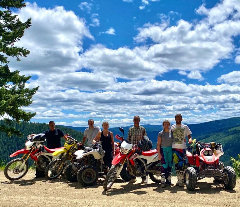 Riding up in Gold Creek, ID with family and dear friends